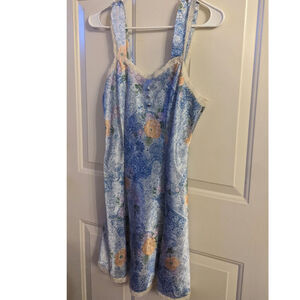 Vintage Delicates Babydoll Y2K 90s Nightgown Negligee Floral Cottagecore Medium